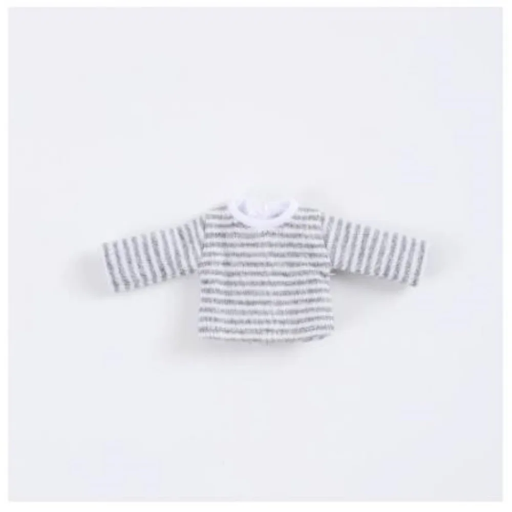 

DIY Handmake Stripe Tops Cute 5 Colors T-shirt Casual Clothes Suits for 1/12 BJD Dolls/for 1/11 OB11 Dolls
