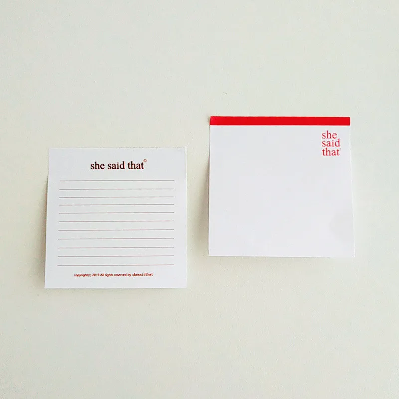 1pcs Simple Solid Color Line Sticky Notes Large Capacity Daily Message Sticky Notebooks Multi-function Memo Pad