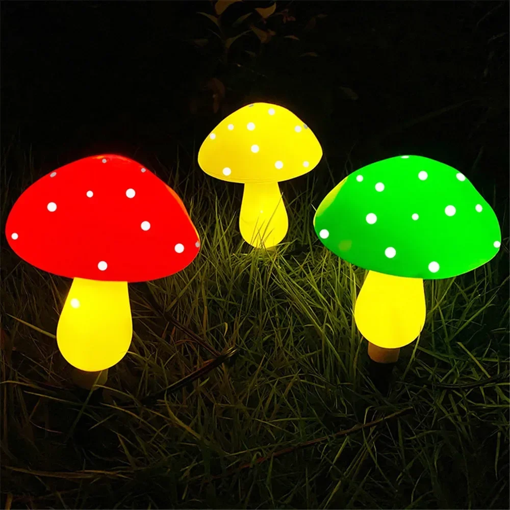 

8LEDS Solar Panel Mushroom Fairy Light Garden Outdoor Decor Waterproof Night Lamp Yard For Christmas Wedding Party Decoration