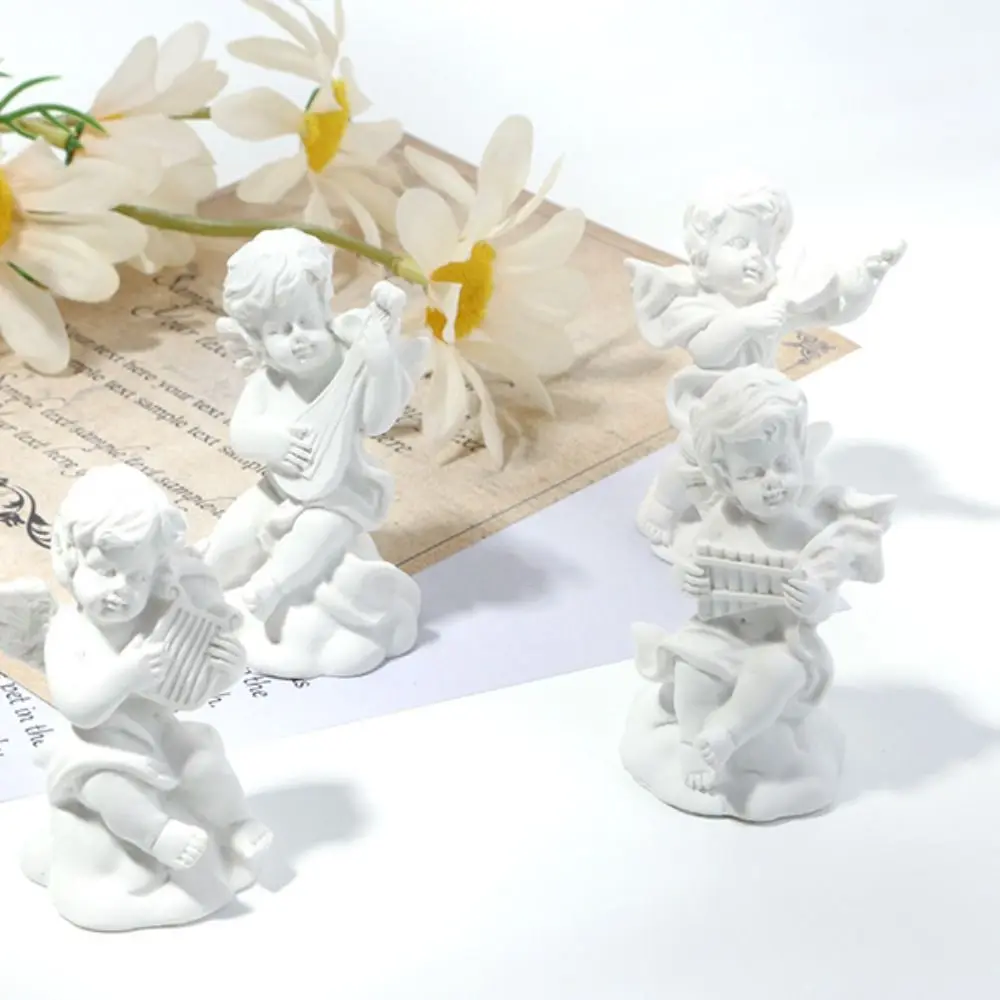Angel Resin Crafts Photo Props Home Decoration Character Sculpture Cupid Angel Statue Garden Ornaments Desktop Figurine