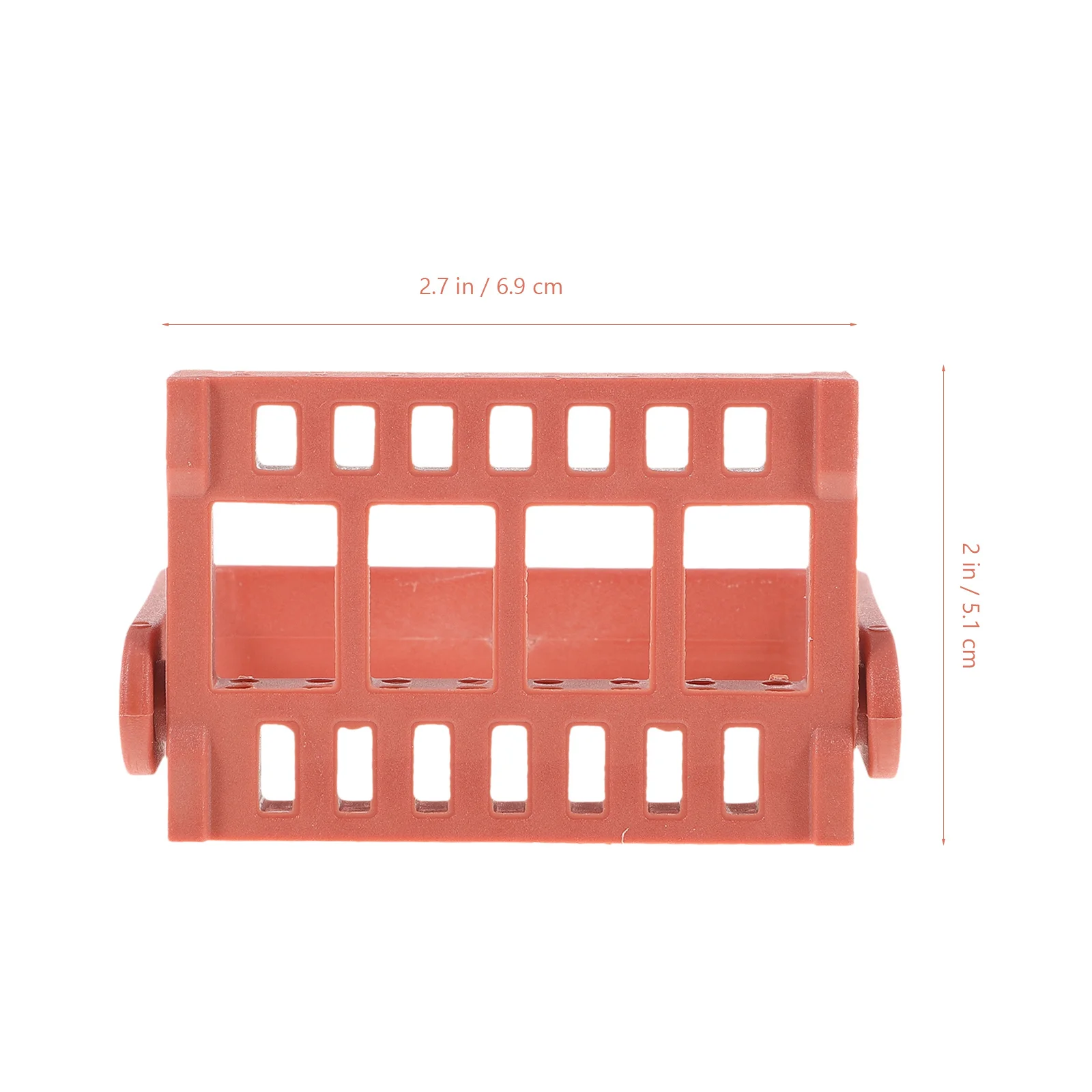 16 Holes Nail Grinding Tool Organizer Box Premium Material Nail Grinding Head Holder Professional Manicure Storage Case Brown