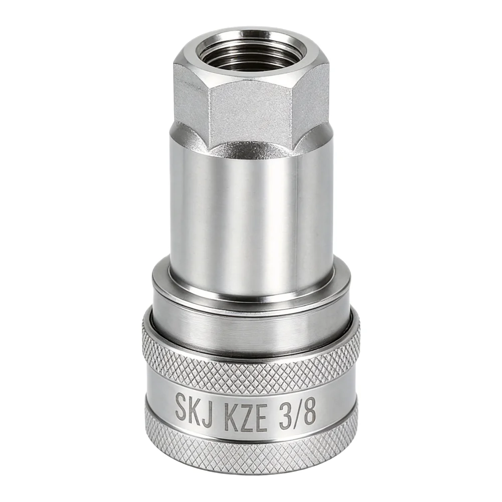 1Set Hydraulic Quick Connect Coupler M16x1.5mm Female Thread Pipe Fitting Quick Connector For Construction Equipment