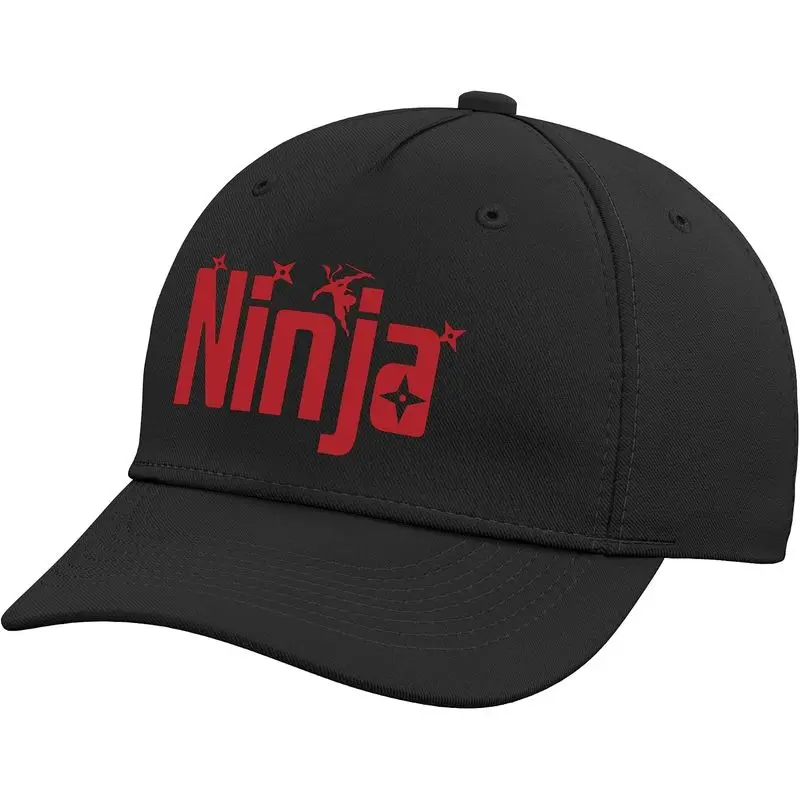 Ninja With Throwing Stars Adjustable Baseball Hat