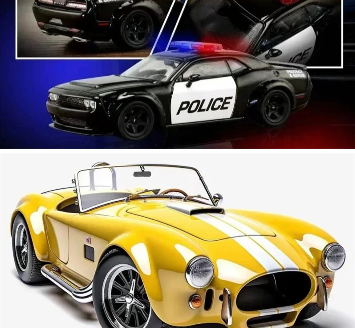 

Коллекционные модели автомобилей Fine Works64 1:64 Shelby 427 / Hellcats из литого металла, подарки