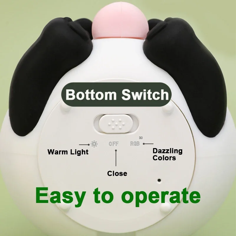 Panda LED Night Light Lampada per dormire per bambini Neonati Sensore tattile in silicone morbido 7 colori Decorazione della camera da letto di casa