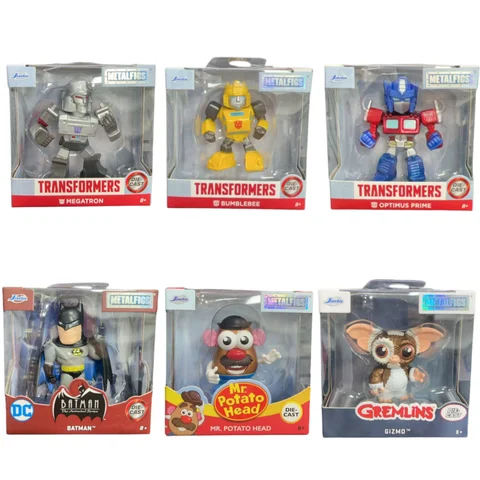 Jada 2.5inch Metalfigs-Wednesday Batman Sonic Transformers Shrek Harry Potter Monster Hunter, Die-Cast Metal Collectible Figures