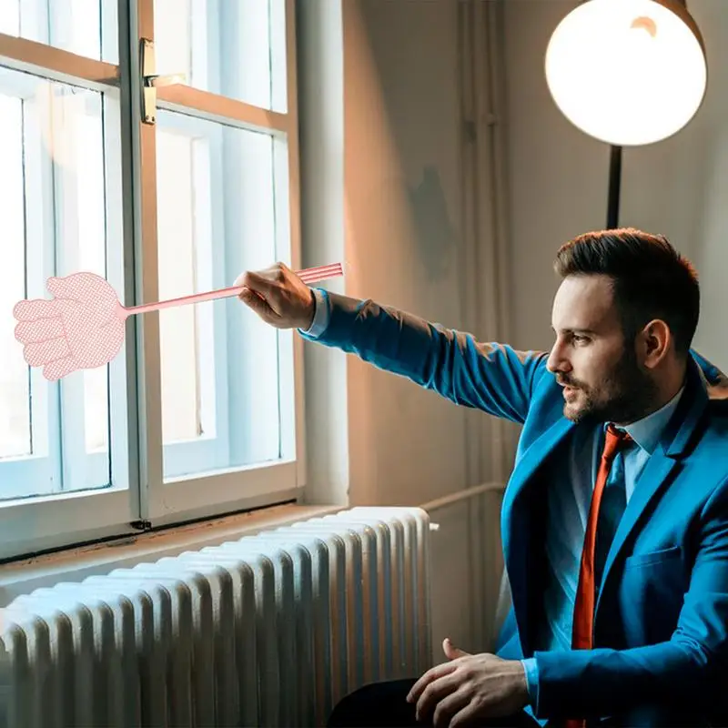 Swatters mosca punho longo, resistente, multi-funcional, swatters mão longa