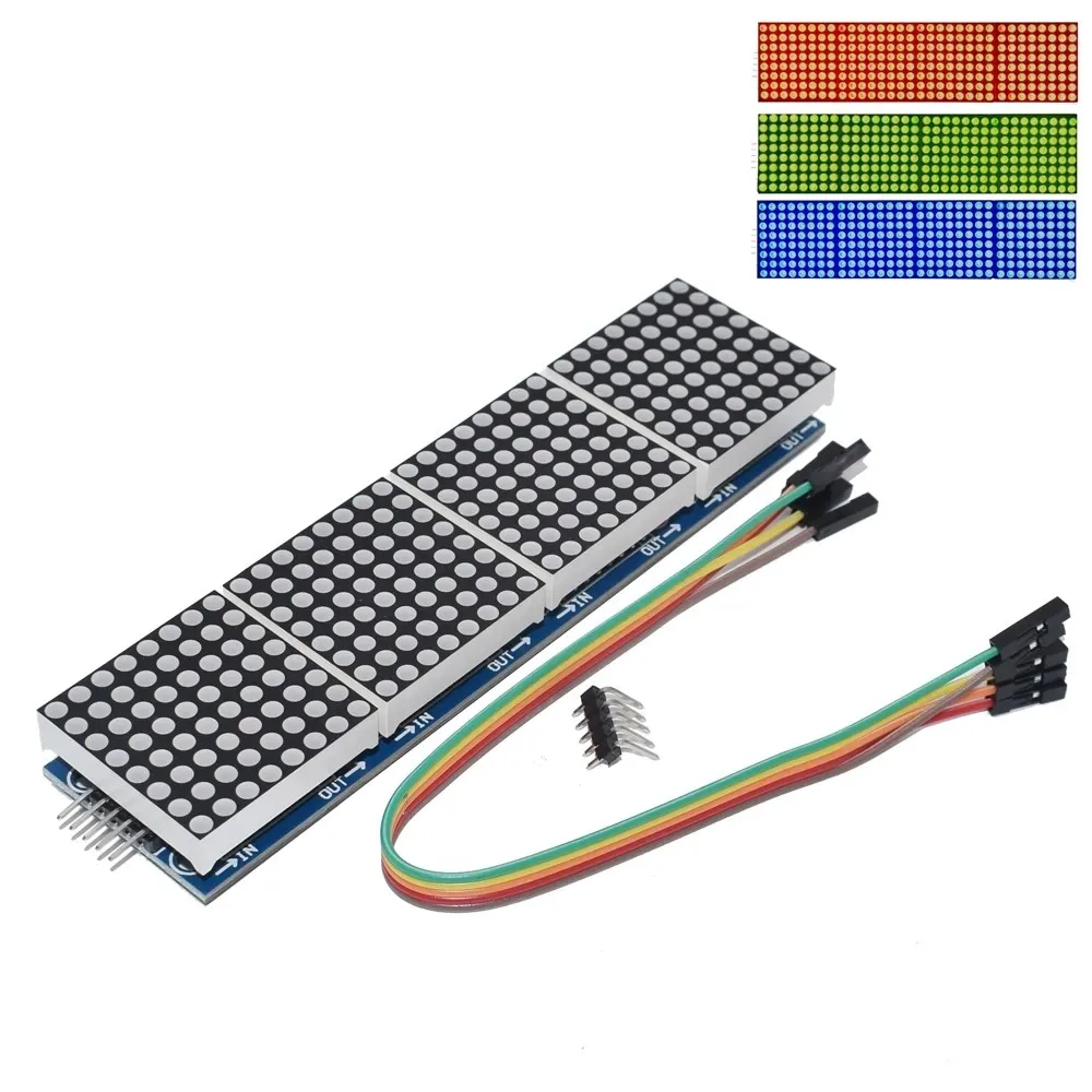 

MAX7219 Dot-Matrix Microcontroller 4-In-One Display Module