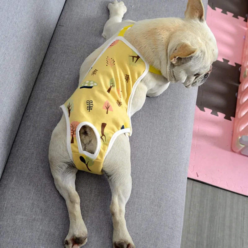 Dog Washable Cotton Sanitary Pantie with Adjustable Strap Suspender Physiological Pants Pet Underwear Diaper Jumpsuit