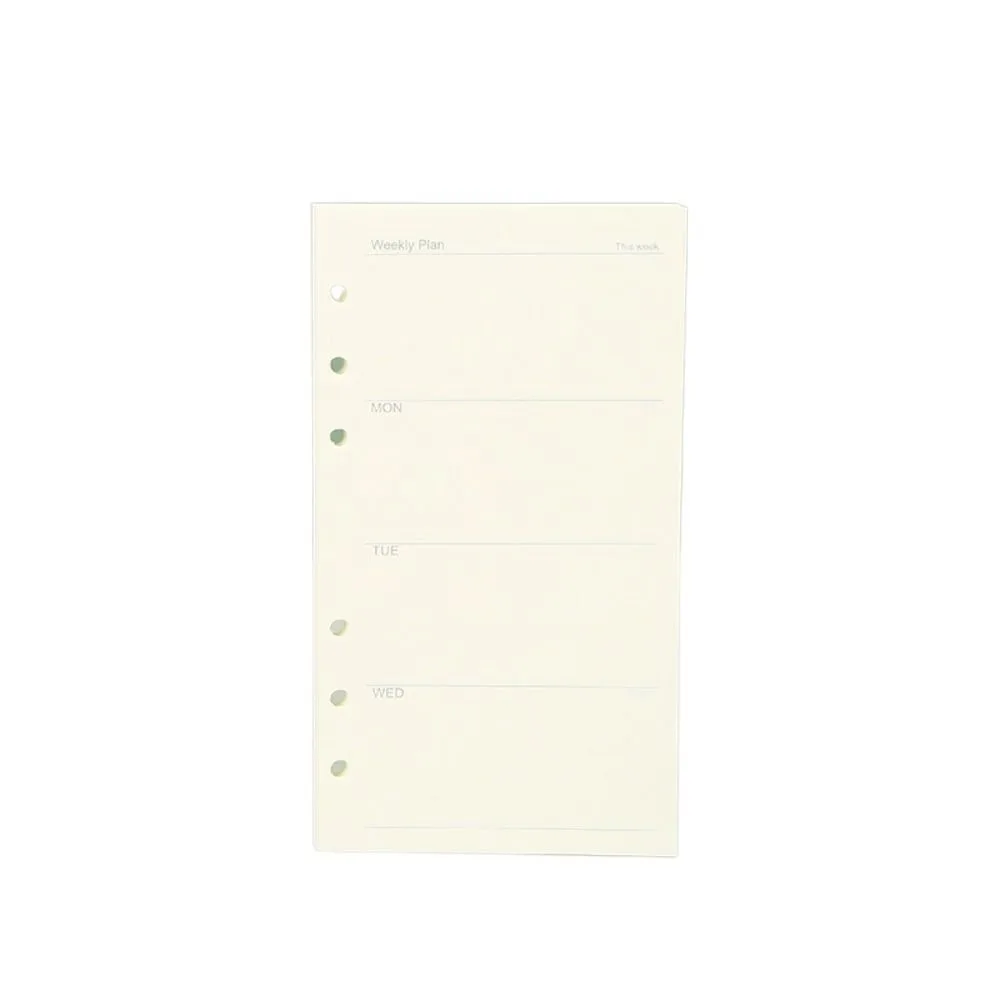 

45Sheet Loose-Leaf Notebook Refill Paper Refill Spiral Binder Index Inside Page Cards A5 A6 A7 Inner Refill Paper Line Grid