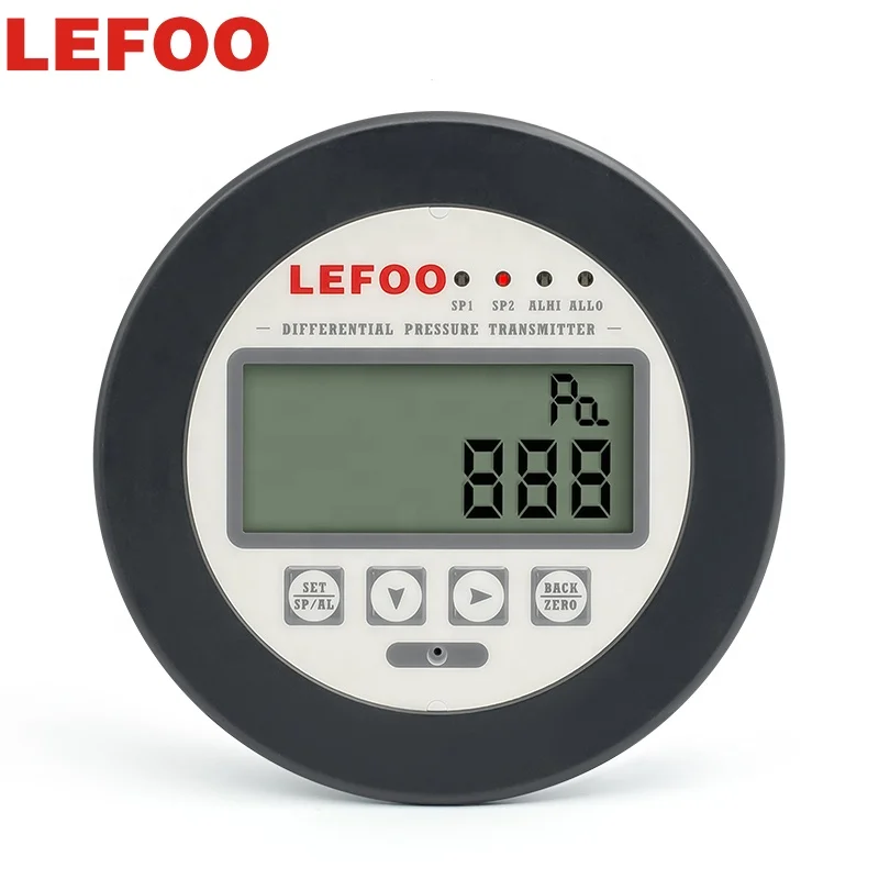 LEFOO Micro Differential LCD display Pressure controller Transmisor De Preston Diferencial pressure transmitter sensor