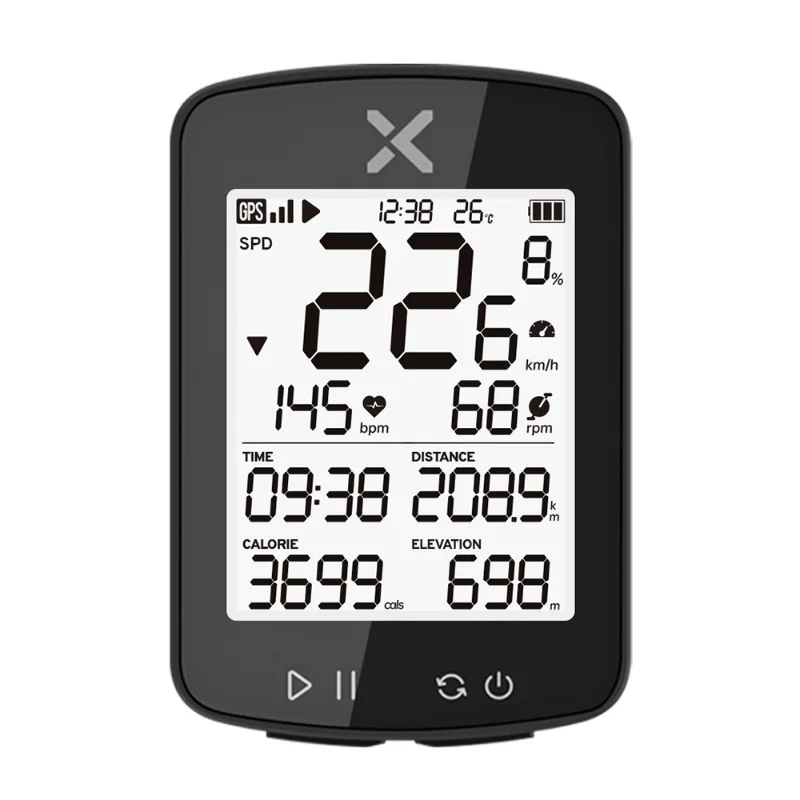 

Bike Computer Wireless GPS Cycle Speedometer Roadbike MTB ANT Waterproof Smart