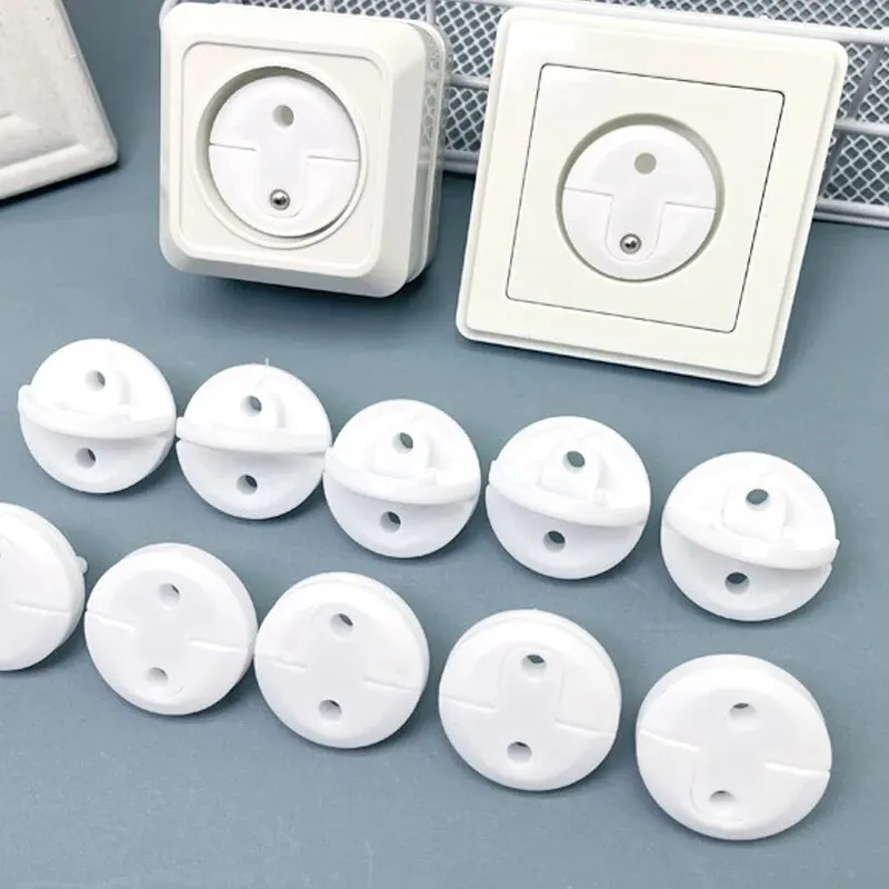 10 Pcs Baby Anti-shock Socket Cover Children\'s Safety European Regulations Socket Cover Power Supply Safety Cover Power Socket