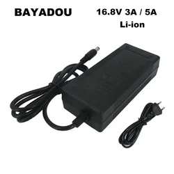 16.8V 3A 5A Lithium Li ion Battery Charger 14.4V 14.8V 4S CCTV Camera Solar Energy Led Light Fast Charger DC CC-CV