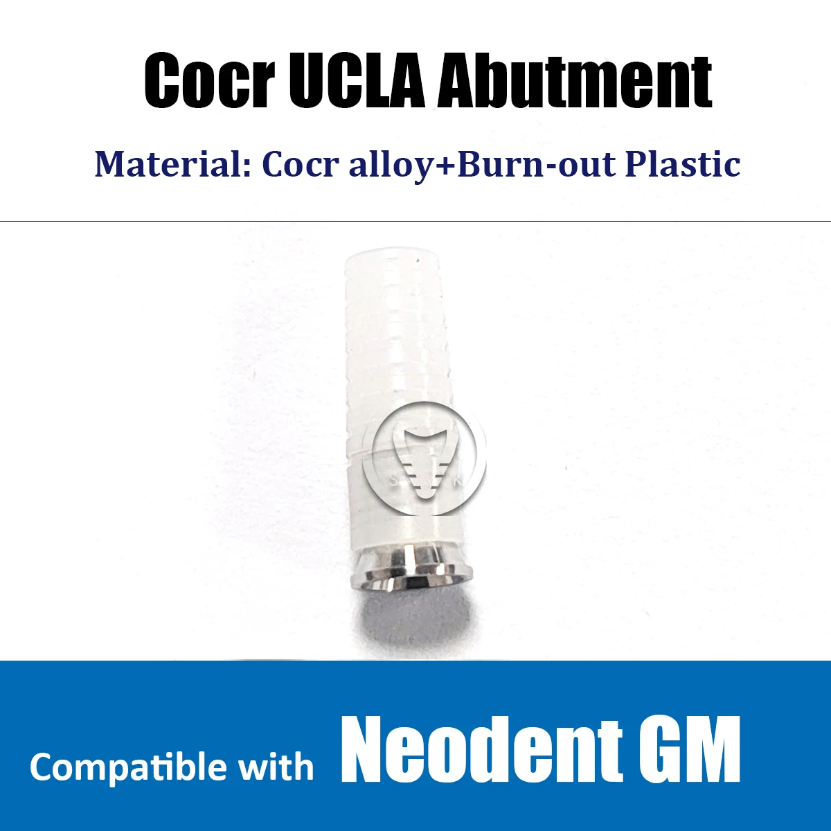 Neodent GM compatible MU Plastic Cocr ucla abutment Co-cr base Castable CCM abutment for 4.8 multi units dental abutment