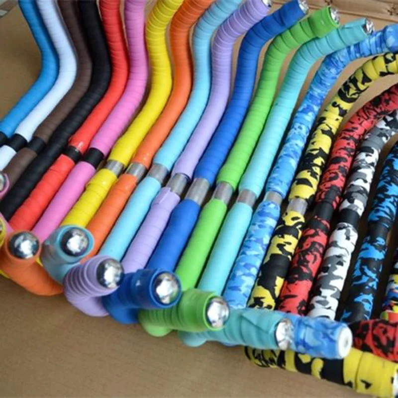 

1/2PCS Bicycle Handlebar Tapes Anti-slip Grips Strap Racing Bike Drop Bar Tape Winding High-density With End Plug Cycling Supply