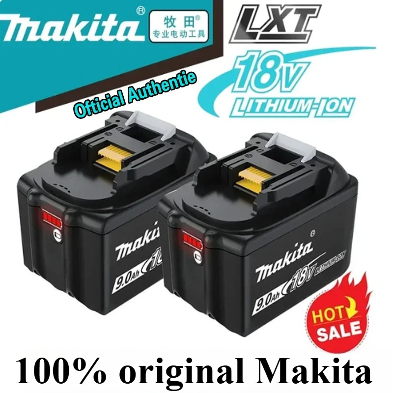 

100% Genuine Makita 18V battery 5Ah--6Ah--9Ah lithium-ion BL1860B BL1850 BL1840 Replace cordless power tools and drilling rigs