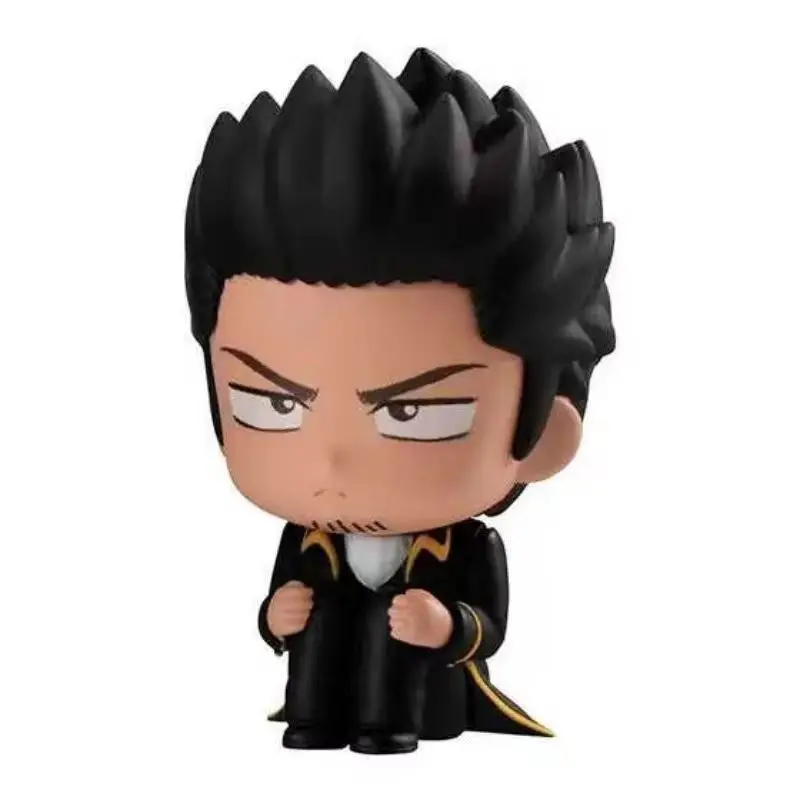 Figurki akcji Bandai Gintama Model Sakata Gintoki Hijikata Toushirou Okita Sougo Gashapon Sitting Series02 Oryginalne, dostępne od ręki