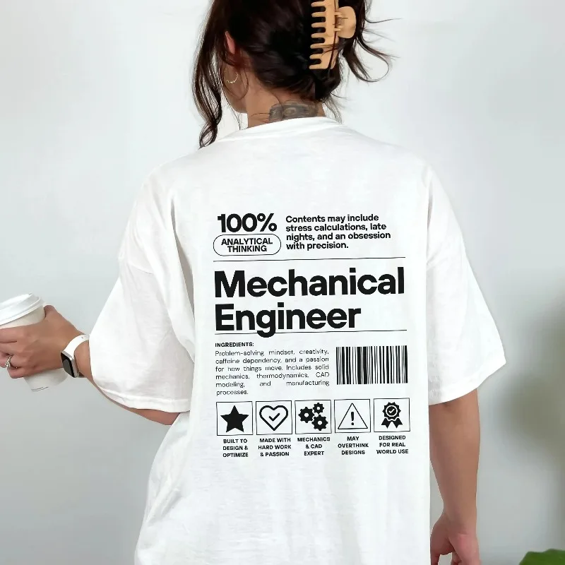 Lustiges Mechaniker-Shirt, Geschenk zur Abschlussfeier der Mechanikschule, personalisiertes Geschenk für Ingenieure – Detail 2