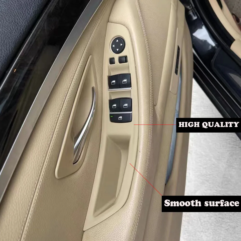 

LHD Car Interior Door Handle Armrest Panel Pull Trim Cover Set For BMW 5 Series F10 F11 520i 523i 525i 528i 530i