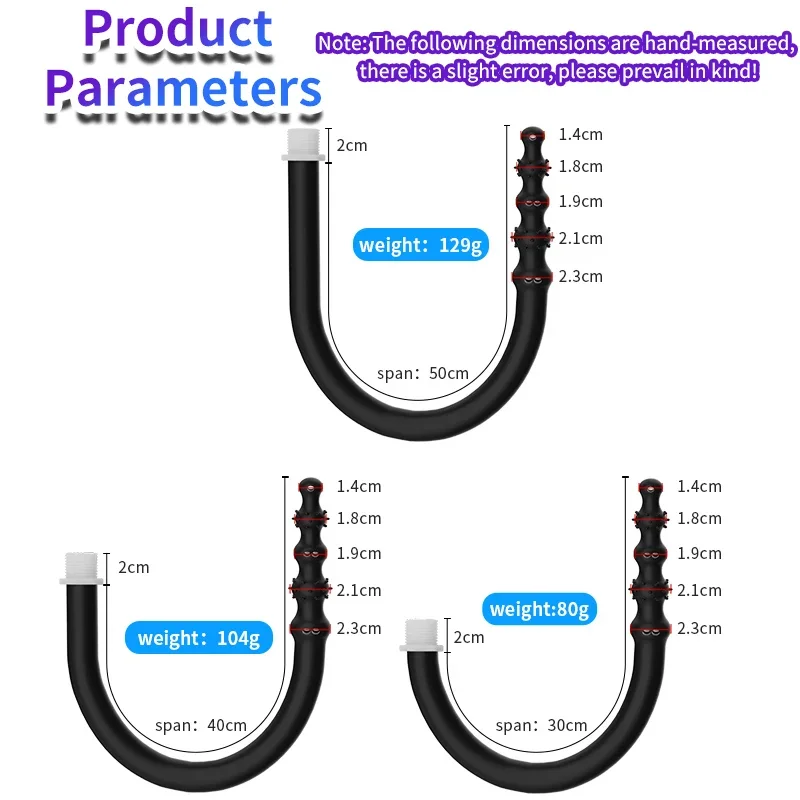 3 حجم سيليكون نظيفة المهبل الشرج غسالة دش بعقب المكونات الطبية حقنة شرجية الدوش الأنابيب الأمعاء المسالك الجنس لعب للنساء الرجال مثلي الجنس