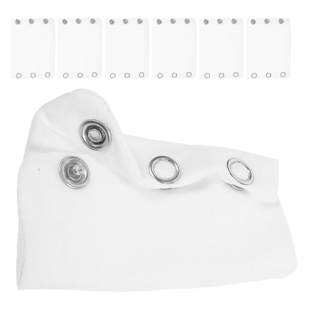 

7Pcs Baby Bodysuit Extenders Double Layer Cotton Soft Adjustable Length Snap Extenders for Newborn Toddler Jumpsuits