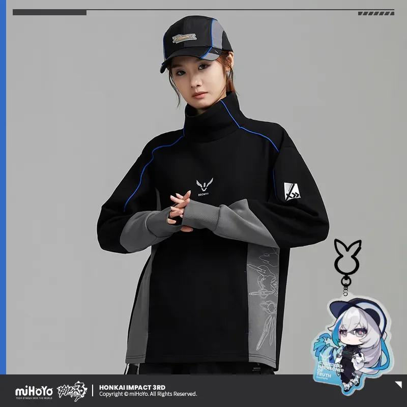 

miHoYo Official Bronya Hoodie Honkai Impact 3 Herrscher of Truth Series Long Sleeves Clothing Top Casual Coat Cosplay Xmas Gifts