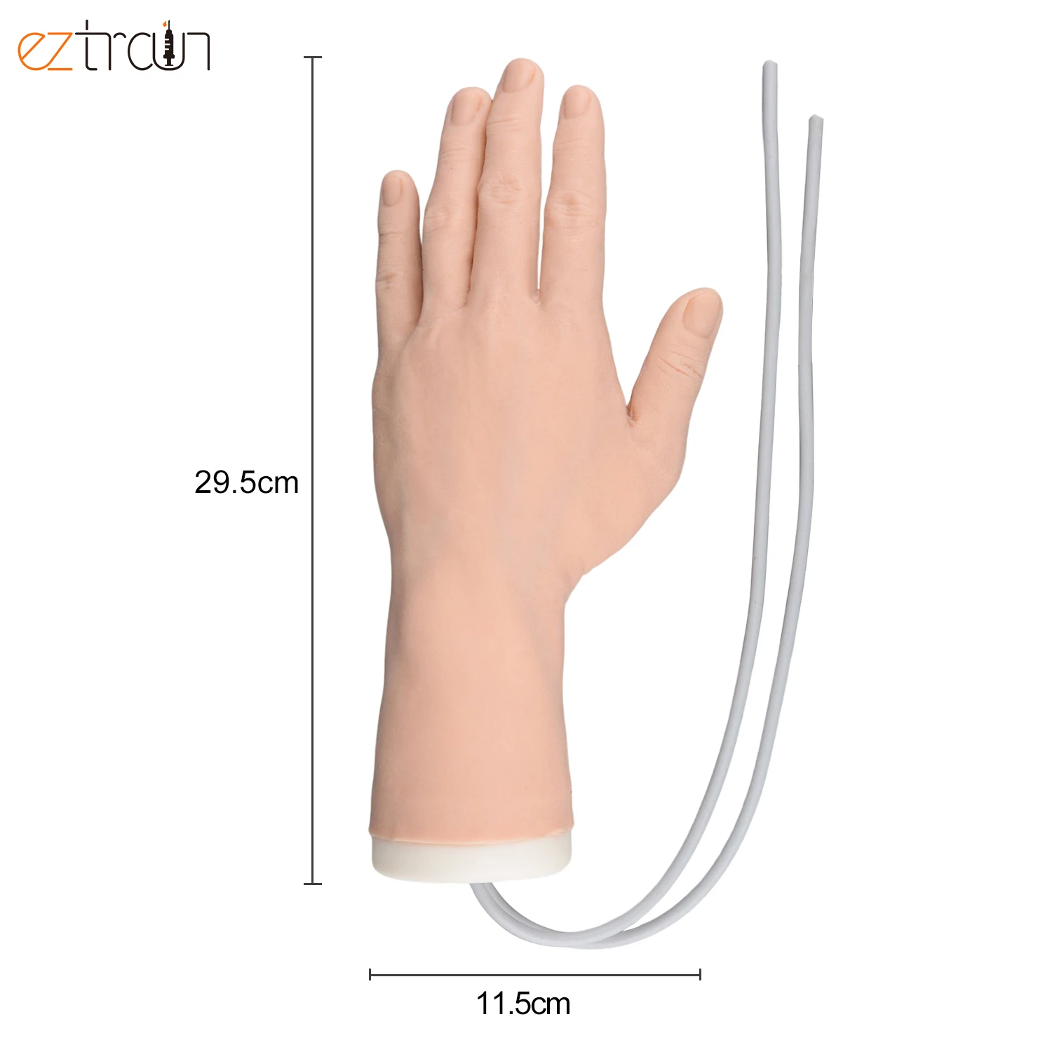 Kit de mão para prática IV com treinamento de silicone Mão IV para treinamento de carreira de flebotomia