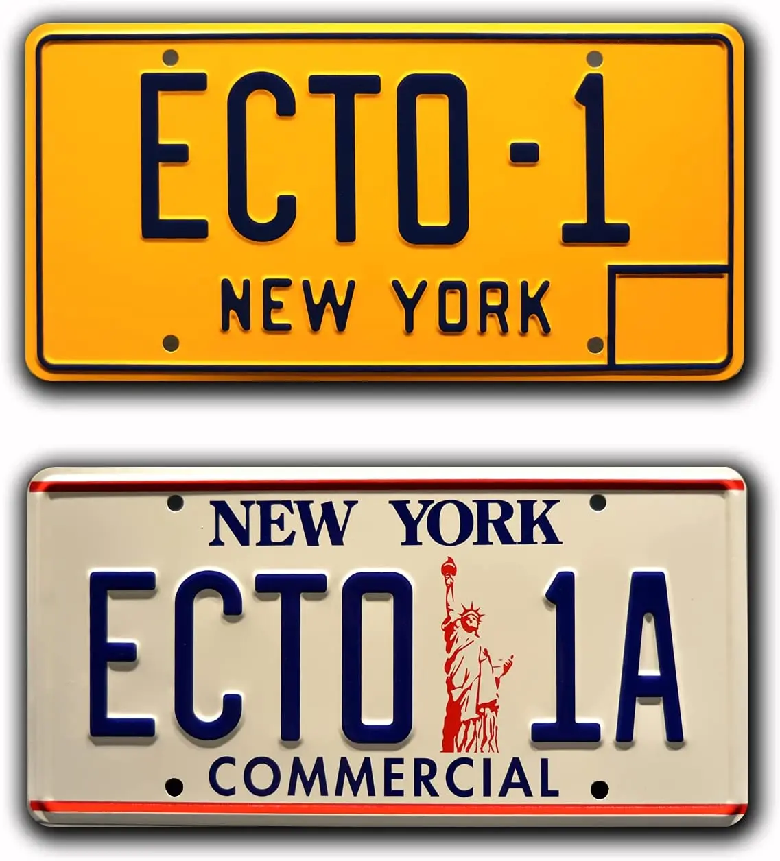 

Ghostbusters 1 & 2 | ECTO-1 + ECTO-1A | Metal Vanity Prop Metal Sign Combo