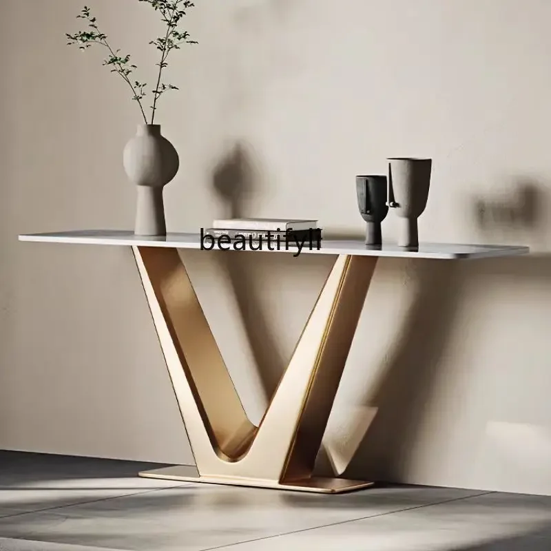 

Light Luxury Xuanguantai Table Villa Hotel Modern Simple Door Entry Shelf Aisle Decorative Cabinet53