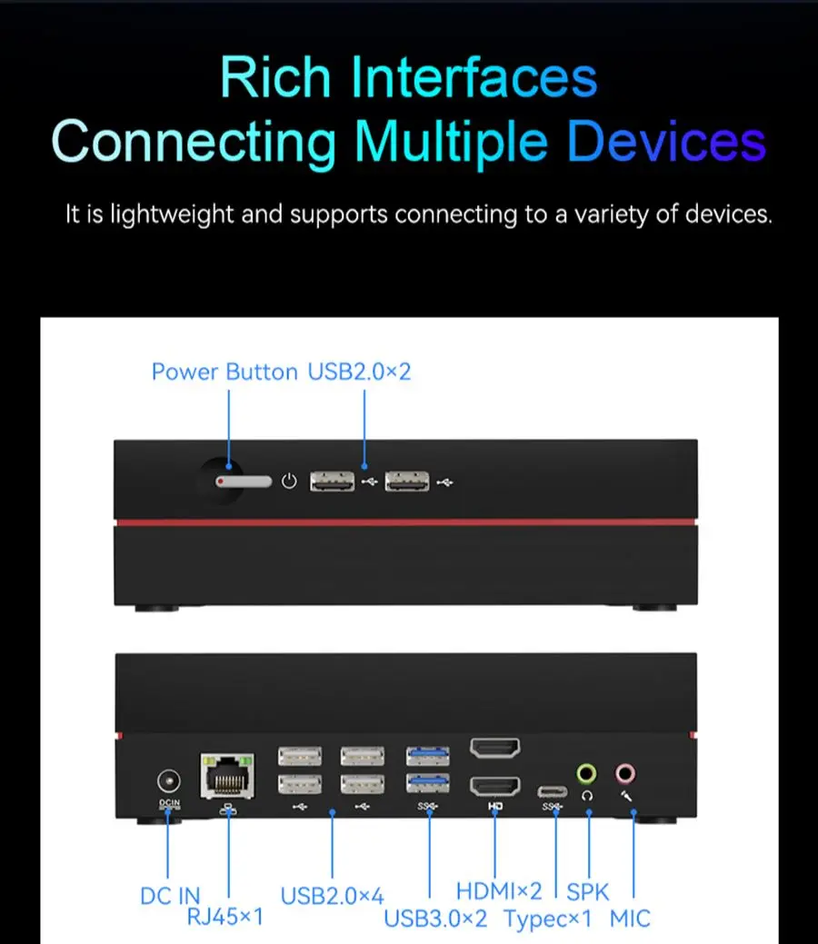 BEBEPC Mini PC Discrete Graphics 4G i7-12650H i9-12900H 4K Display Dual DDR4 32GB M.2 SSD 1TB SIM 4G LTE Office Desktop Computer