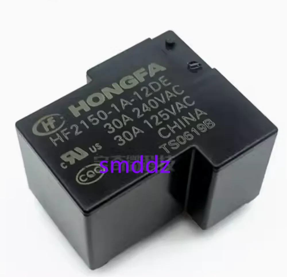 10pcs   /  Relay (4 pins)  HF2150-1A-12DE , set of normally open 30A, 240VAC, T90