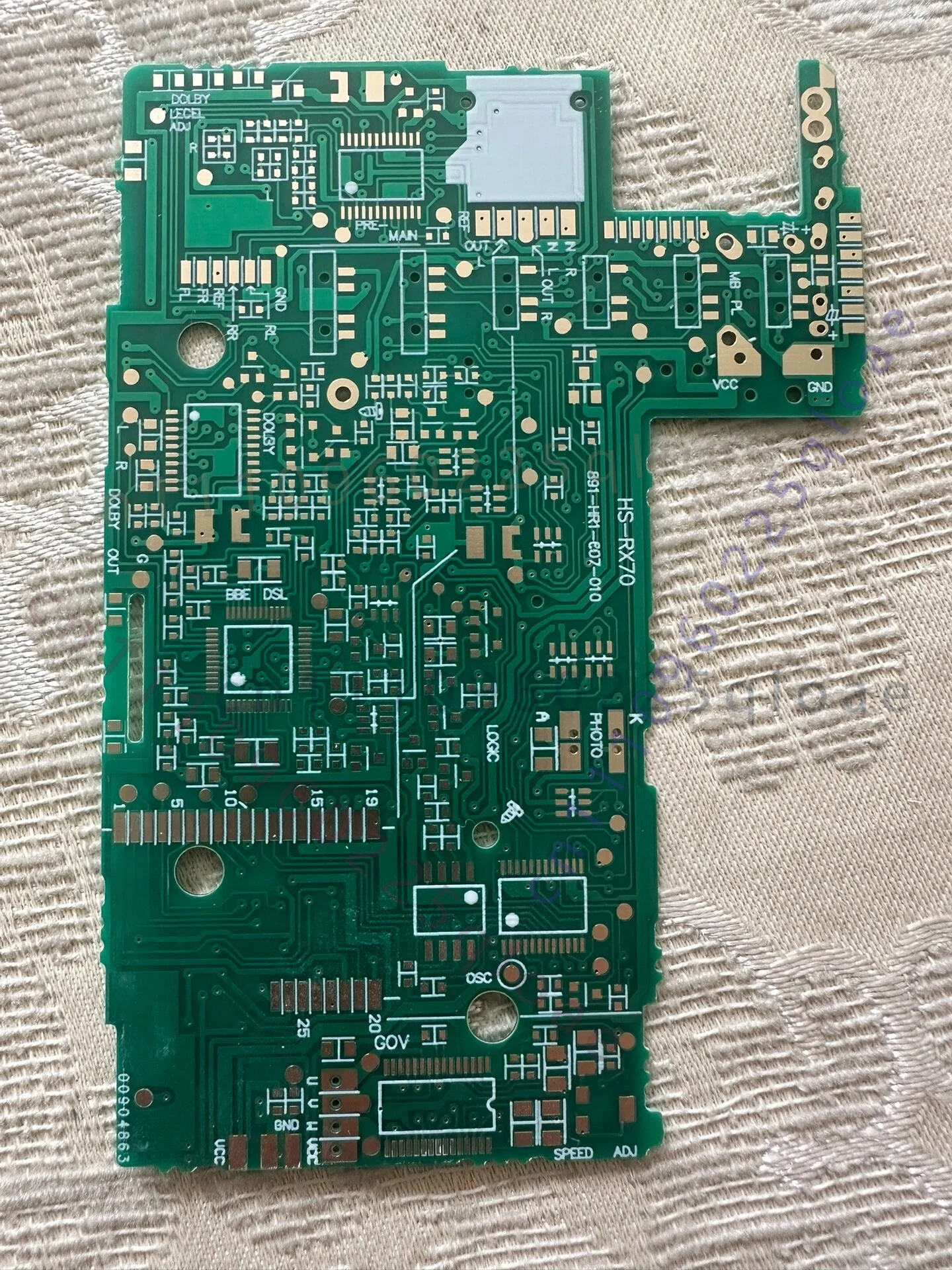 1PCS Placa PCB Dorada Nueva para Inmersión 81-HR1-607-010 para Reparación de Walkman Vintage Aiwa HS-RX70, Pieza de Repuesto