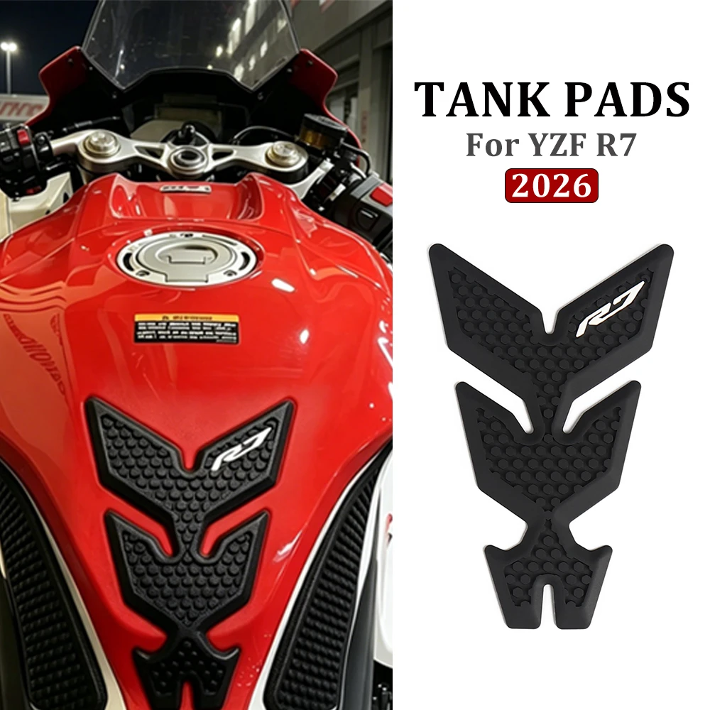 

For YAMAHA YZF R7 YZFR7 YZF-R7 2026 Motorcycle New Tank Pads Fuel Tank Stickers Protector Knee Non-slip Pad Tank Grips Kit