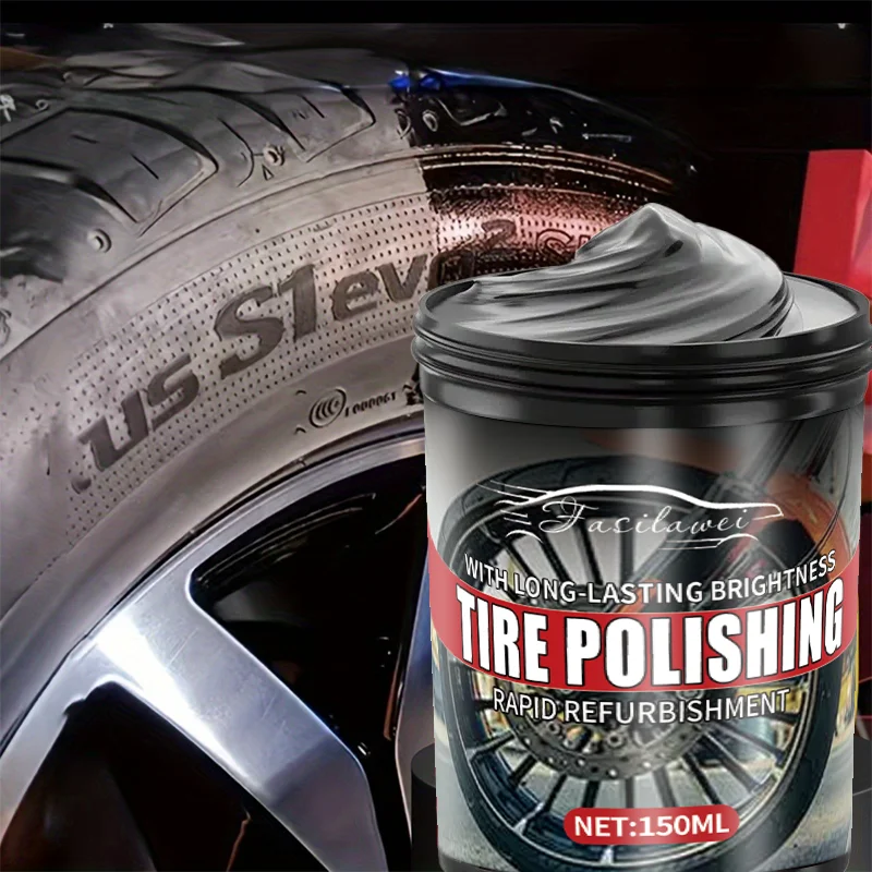 

Motorcycle tire wax, a darkening and durable tire gloss restorer – long-lasting protection against cracking and aging | A scratc