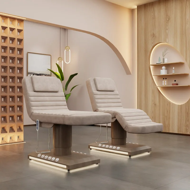 

Мебель для салона, спа-массажная кровать для лица с дополнительным креслем для салона с пятью пальцами