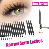 LAKANAKU extensión de pestañas de aguja estrecha pestañas de Anime grupos de aguja estilo Manga pluma ligera extensión de ventiladores prefabricados