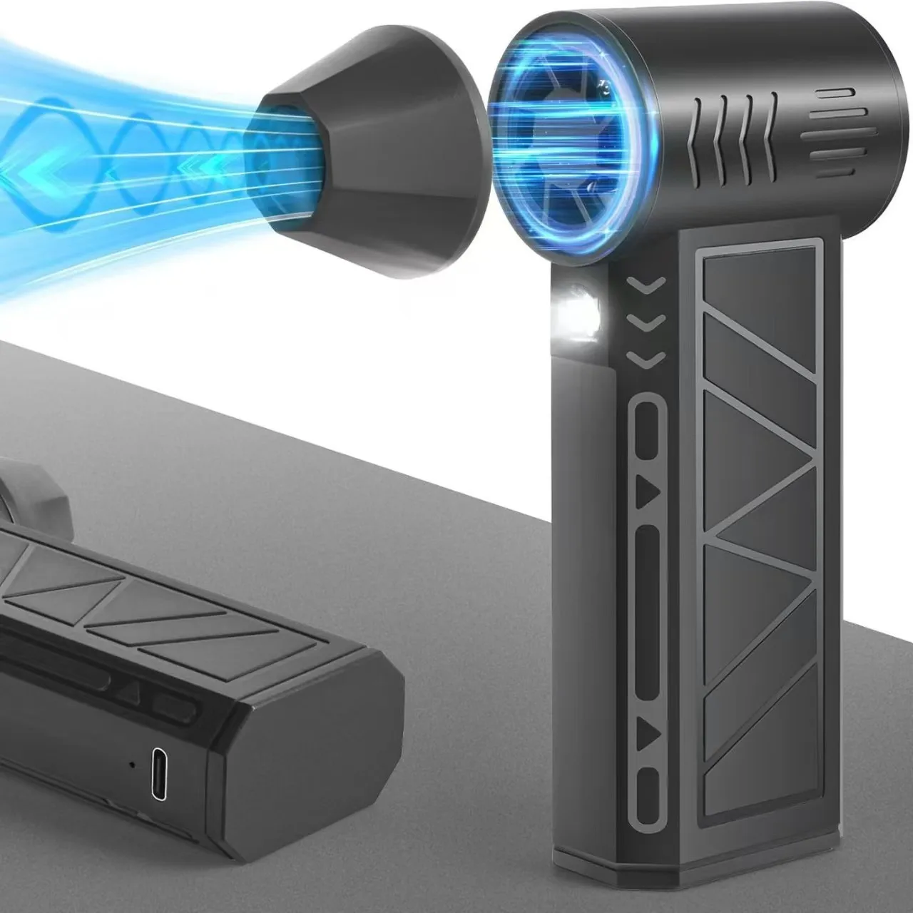 

Suitable forHigh Speed Violent Turbo Fan Outdoor Camping Portable LED Lighting Handheld Fan Wireless Car Vacuum Cleaner