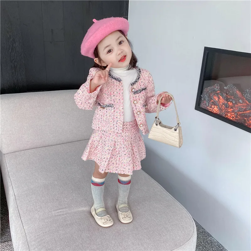 Children Clothing Set 2024 Girls Spring Wear Korean Edition New Baby Set Children Spring and Autumn Princess Two Piece Set