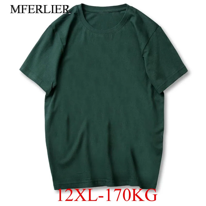 Summer men t shirt plus size 5XL 6XL 7XL 8XL 9XL 10XL 12XL weight 170kg Short sleeve men tshirt 6 colors