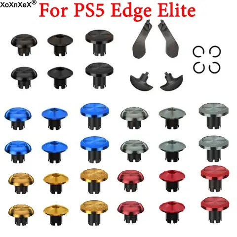 PS5 Edge Elite 게임 핸들 컨트롤러 용 1set 오리지널 금속 높고 낮은 로커 캡 패들 패들 백 버튼 액세서리