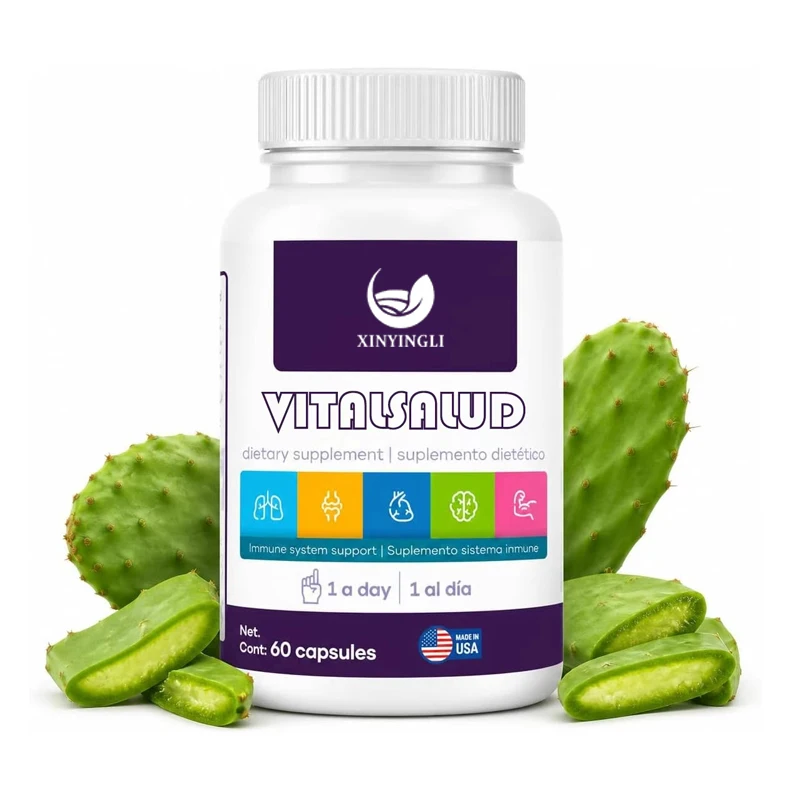 

Vitamin, daily intestinal balance supplement, containing Lactobacillus Nopal, for digestive health microbiome support