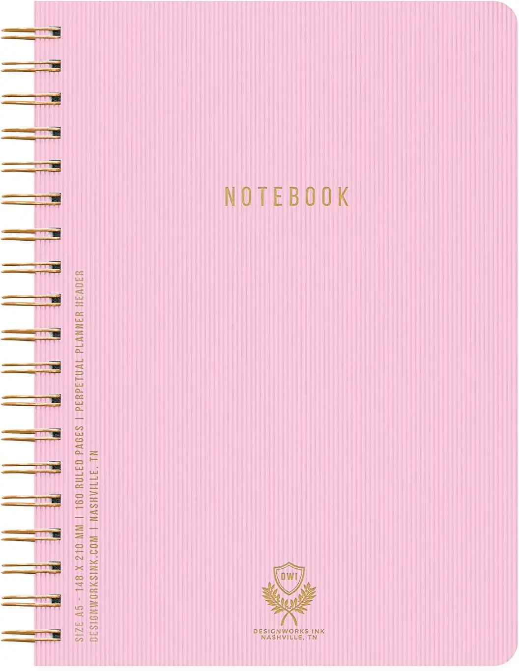 

Блокнот на спирали с мягкой обложкой, 160 перфорированных страниц в линейку, ежедневник и дневник для записей для работы, цвет сиреневый, 6 x 8,25 дюймов