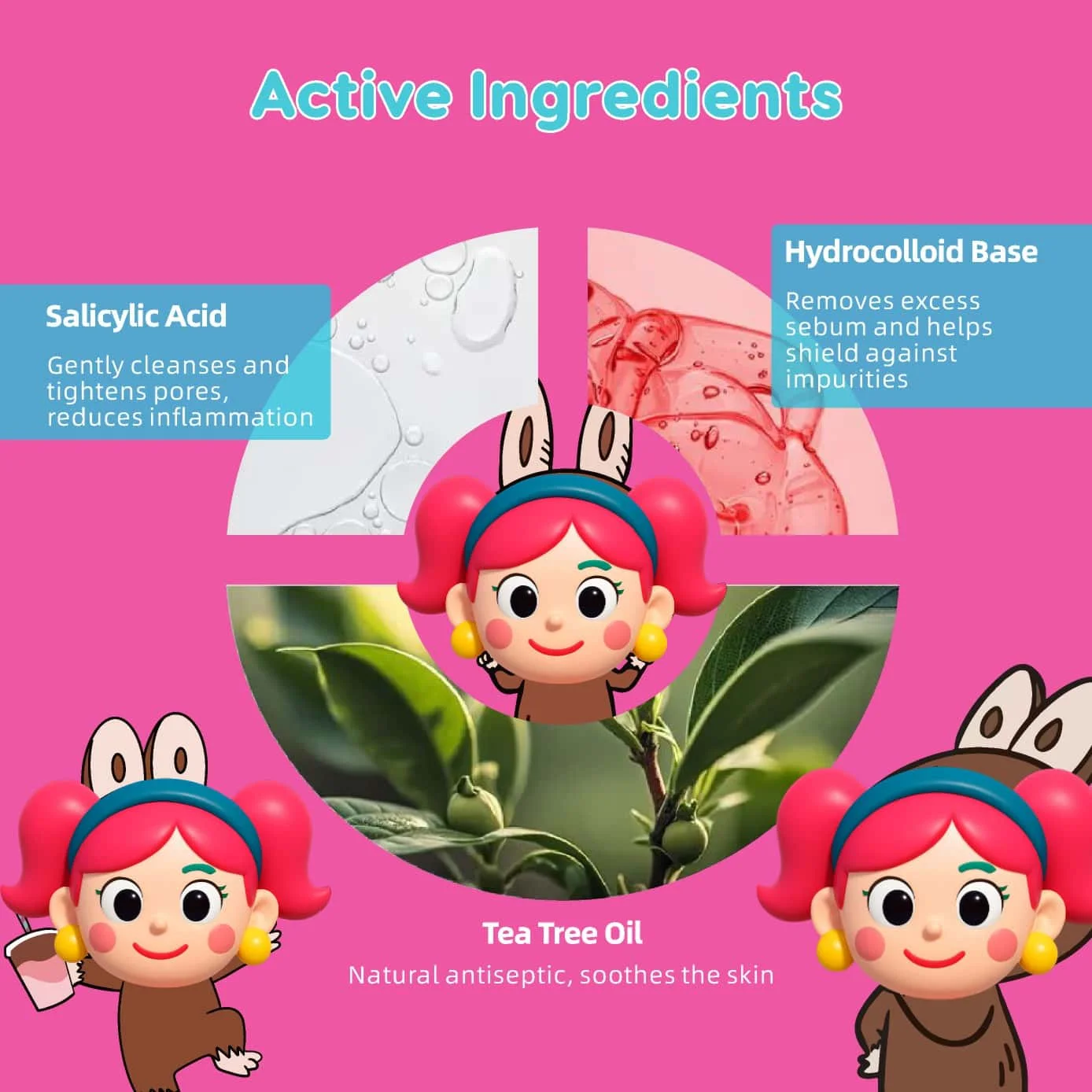 125 قطعة من رقع البثور اللطيفة وغير المهيجة، ويمكنها تغطي البثور والعيوب