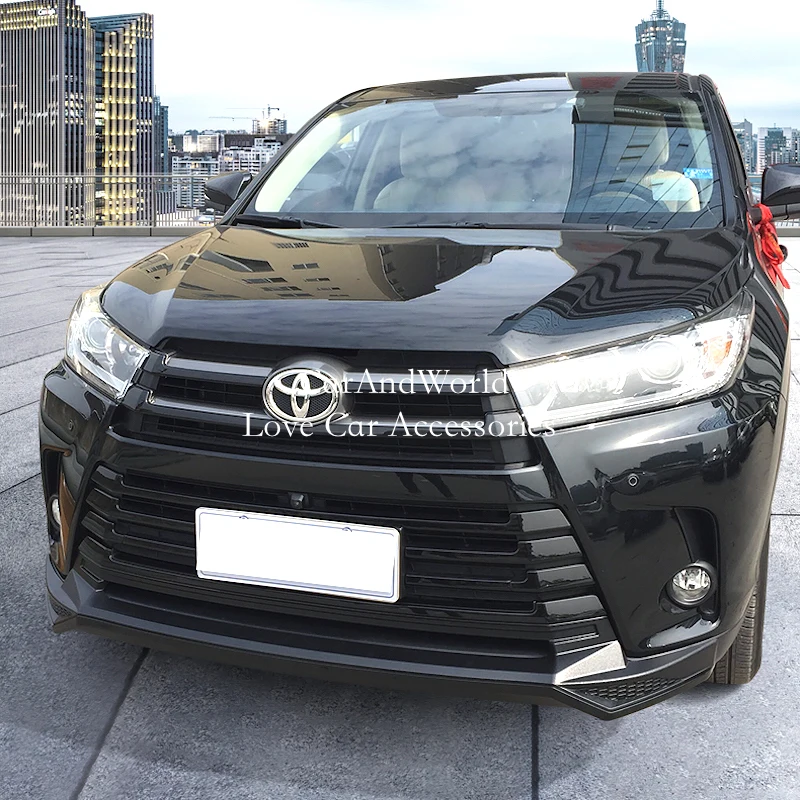 Car Body Cover Racing Engine Trim Front Bumper Grid Grill Grille Hoods Part For Toyota Highlander 2018 2019 2020 Accessories