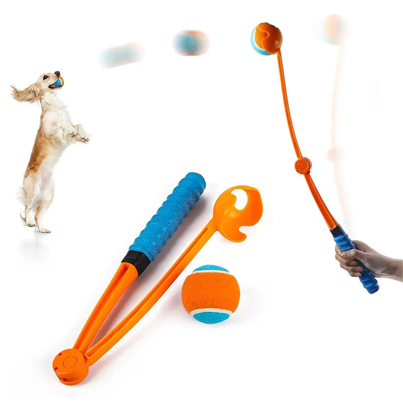 2026 New Foldable Ball Launcher for Dogs Handheld Thrower Stick for Outdoor Training Fetch Game Portable Pet Toy for Play