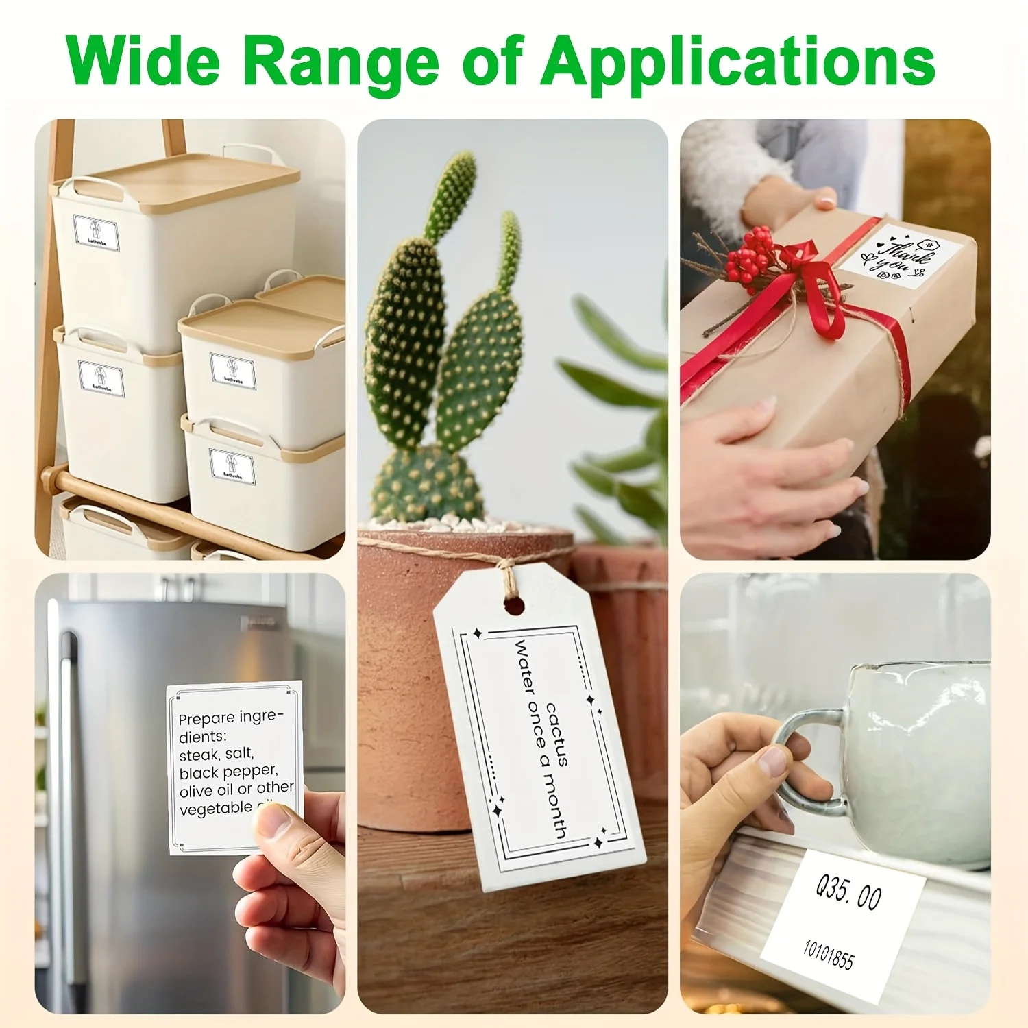 15/25 لفة من الورق الحراري ذاتي اللصق مقاس 57 مم - تناسب معظم الطابعات المحمولة والصور/المذكرات/الملاحظات/قوائم المهام/الاستخدام المدرسي