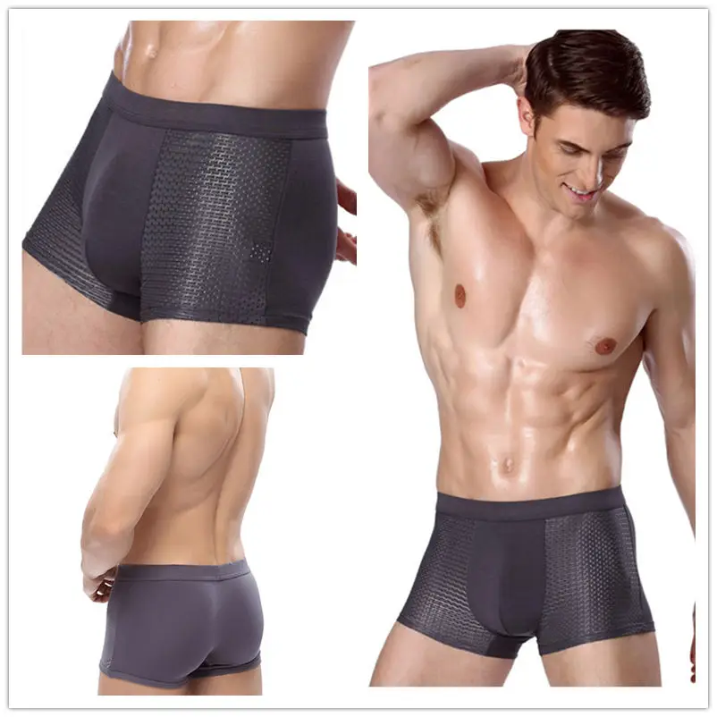 Kit 4-8 Cueca Boxer Masculino Bermuda Masculina Roupa Íntima De Malha Flexível Fresca Tamanho Grande