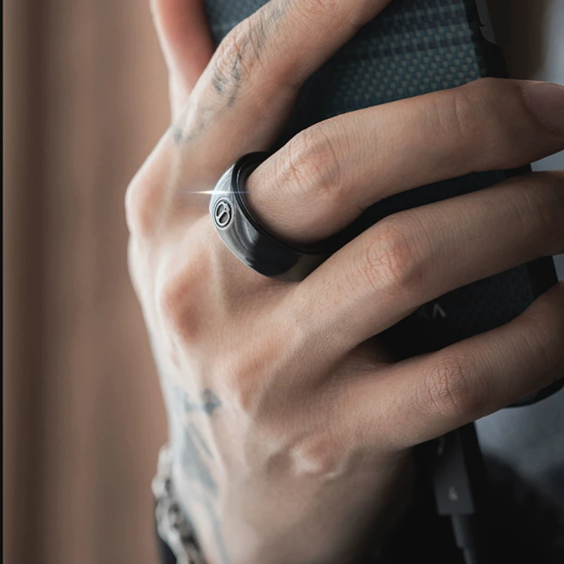 LAUTIE – anneau à cliquet magnétique mécanique IEDC, décompression du bout des doigts en métal, jouet de bureau, cadeau