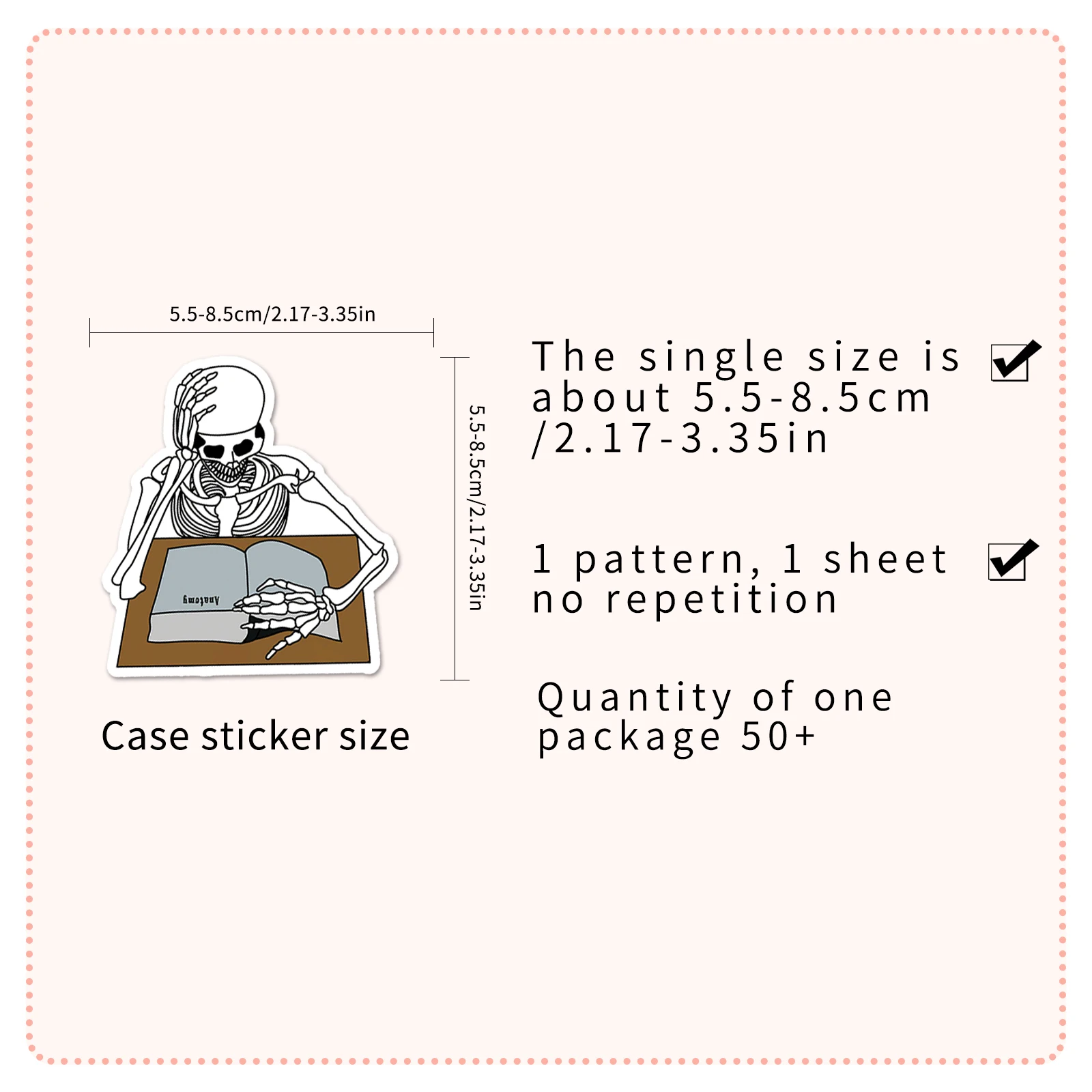 50pc Skull Art Series Cartoon Cute Graffiti Stickers Suitcase Laptop Guitar Skateboard Personalized Decoration Stickers